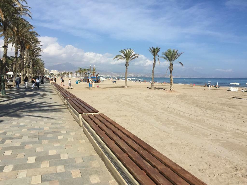 1A Linea Playa San Juan. Vistas. Piscina. Bbq. Gym Daire El Campello Dış mekan fotoğraf