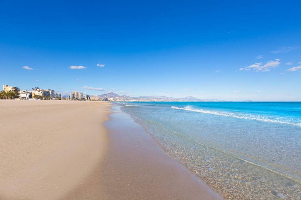 1A Linea Playa San Juan. Vistas. Piscina. Bbq. Gym Daire El Campello Dış mekan fotoğraf